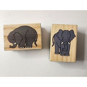 Elephant Craft Stamps, Set of 2